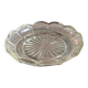 Cendrier vintage en verre moulé en forme de fleur D14 H2,5