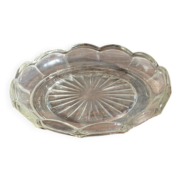 Vintage glass ashtray in the shape of a flower D14 H2.5