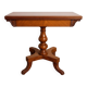 Angleterre XIXeme : table a jeux style Charles X en acajou blond