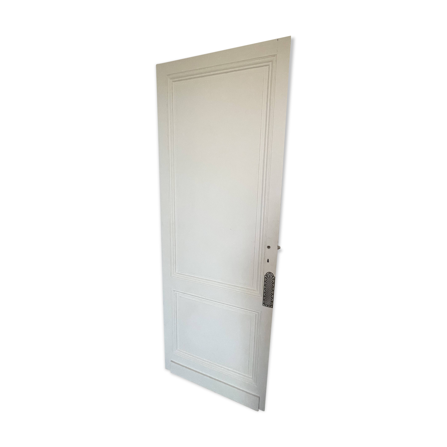 Old painted wooden interior door
