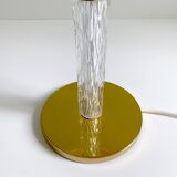 Large Vintage Glass Brass Lamp