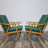2 armchairs boomerang model by Ton