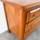Large elm chest of drawers from Maison Regain, vintage 80s.