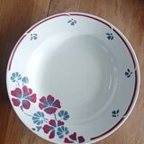 Set of 12 earthenware plates Salins, Nelly red