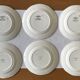 6 large flat antique plates in Sarreguemines earthenware