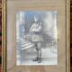 Golden wooden photo frame