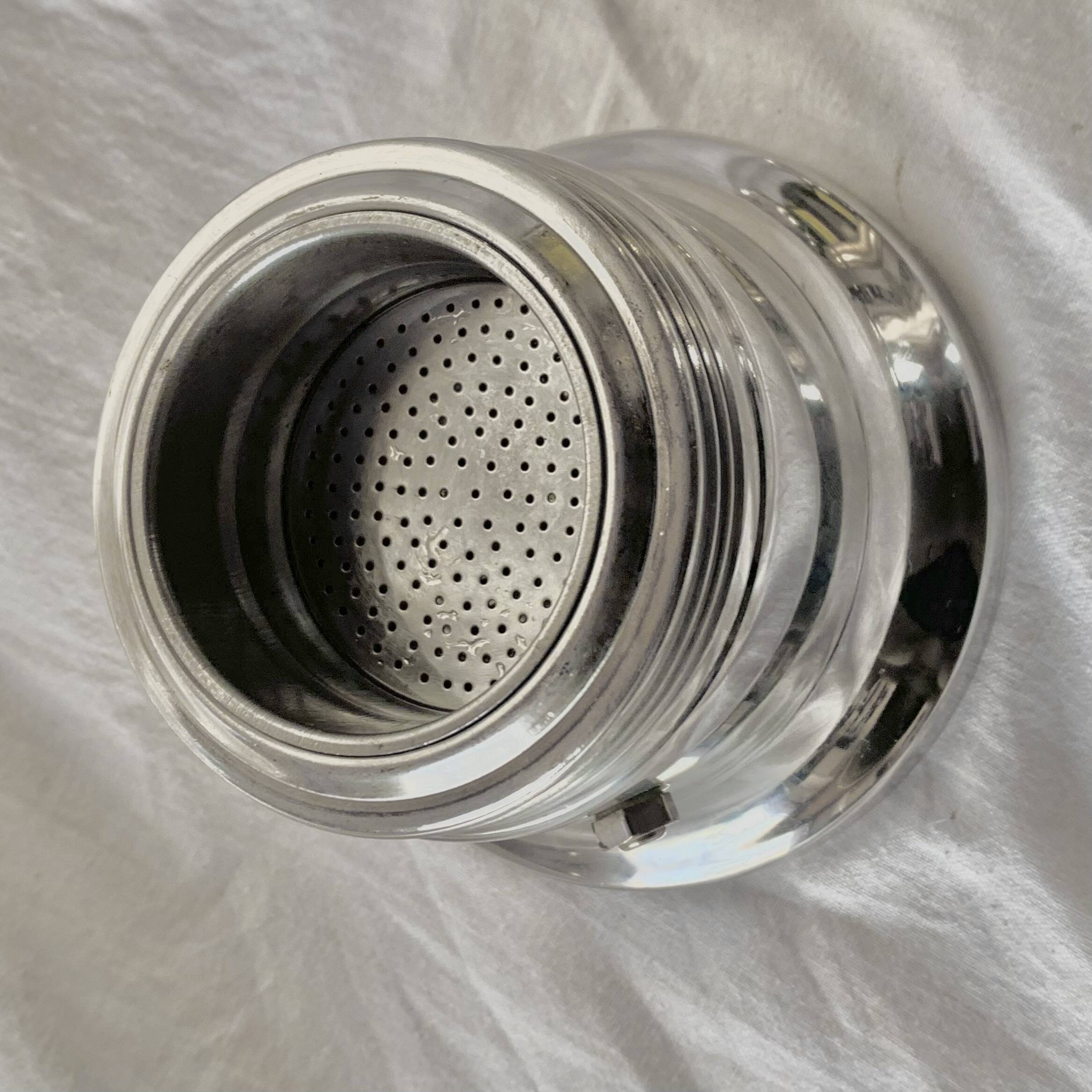 Kontessa VEV Vigano 4-cup Italian coffee maker with sugar bowl and milk jug - 18/10 stainless steel