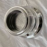 Kontessa VEV Vigano 4-cup Italian coffee maker with sugar bowl and milk jug - 18/10 stainless steel