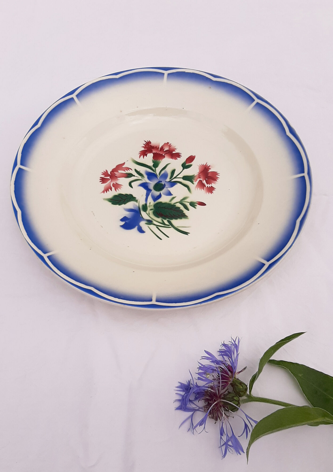 Plat creux de service Sarreguemines et Digoin modèle Elorn