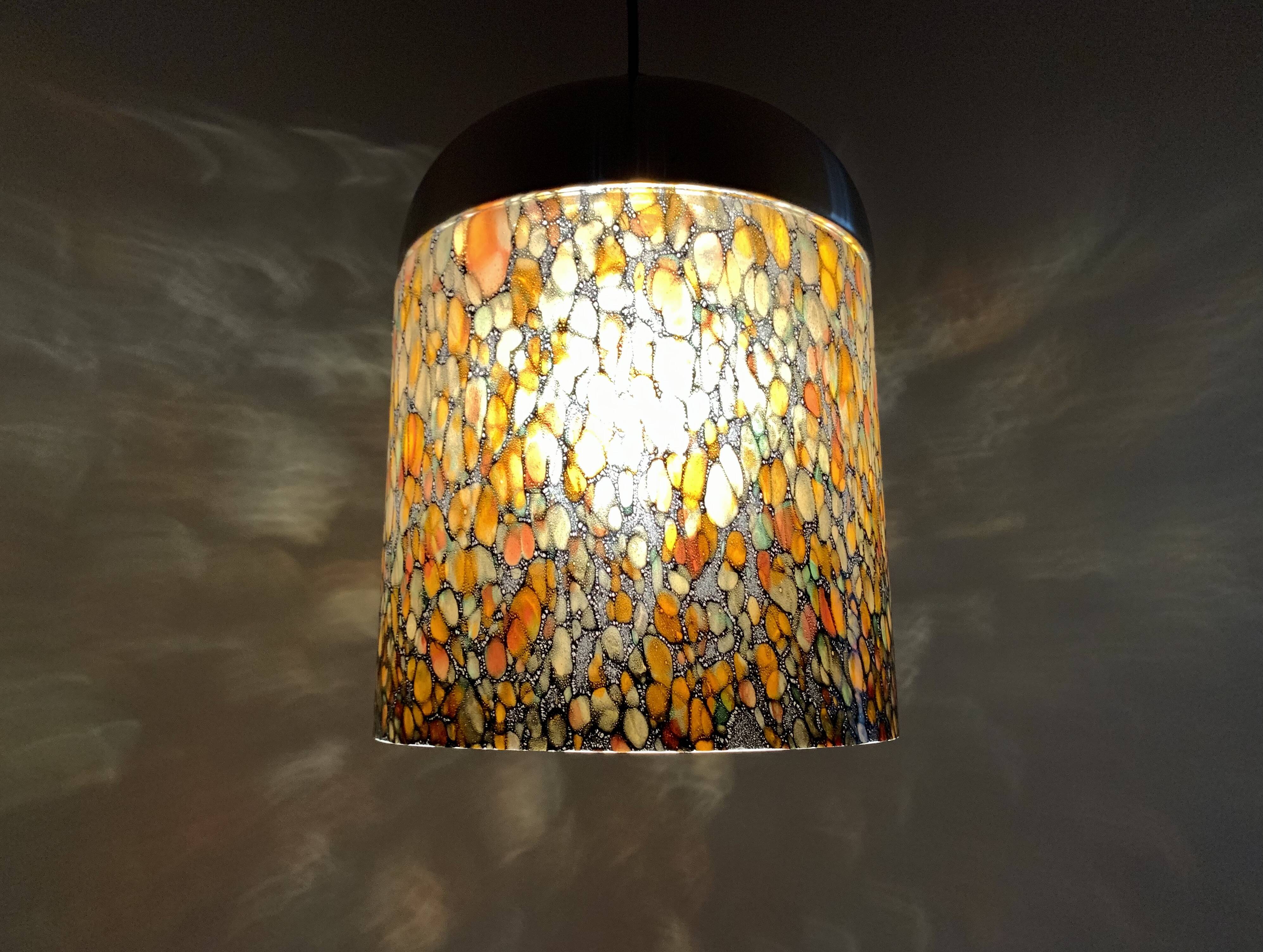Glass Pendant Lamp by Peill and Putzler