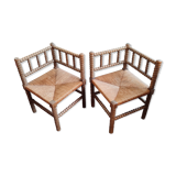 Paire de chaises "coin du feu"