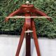 Night jack, anthropomorphic, brass mahogany, Ico Parisi, Fratelli Reguitti, 1950