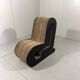 Sculpted cardboard & plywood lounge chair, 1990’s