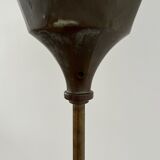 English mid-century brass floor lamp uplighter