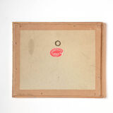 Print with old frame green and gilded