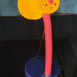 Multicolored table lamp Memphis style
