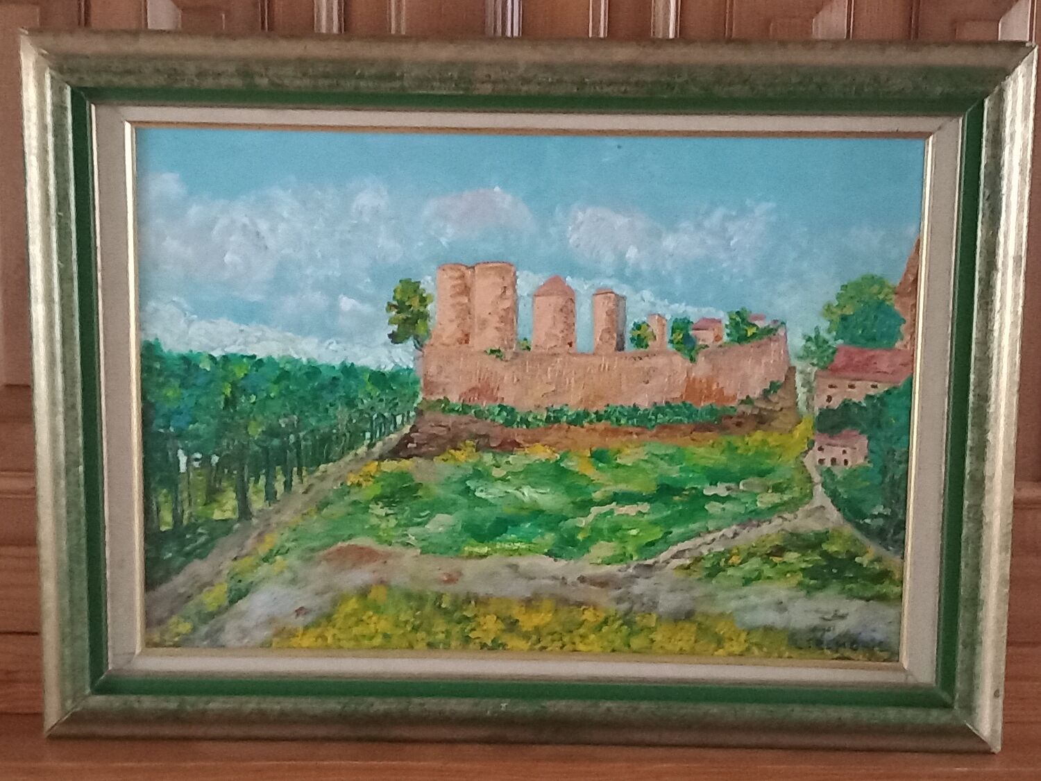 Oil on canvas signed-landscape