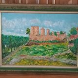 Oil on canvas signed-landscape