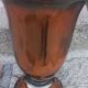 Art Deco tulip lamp in copper metal, 42.5cm from the 1930s.