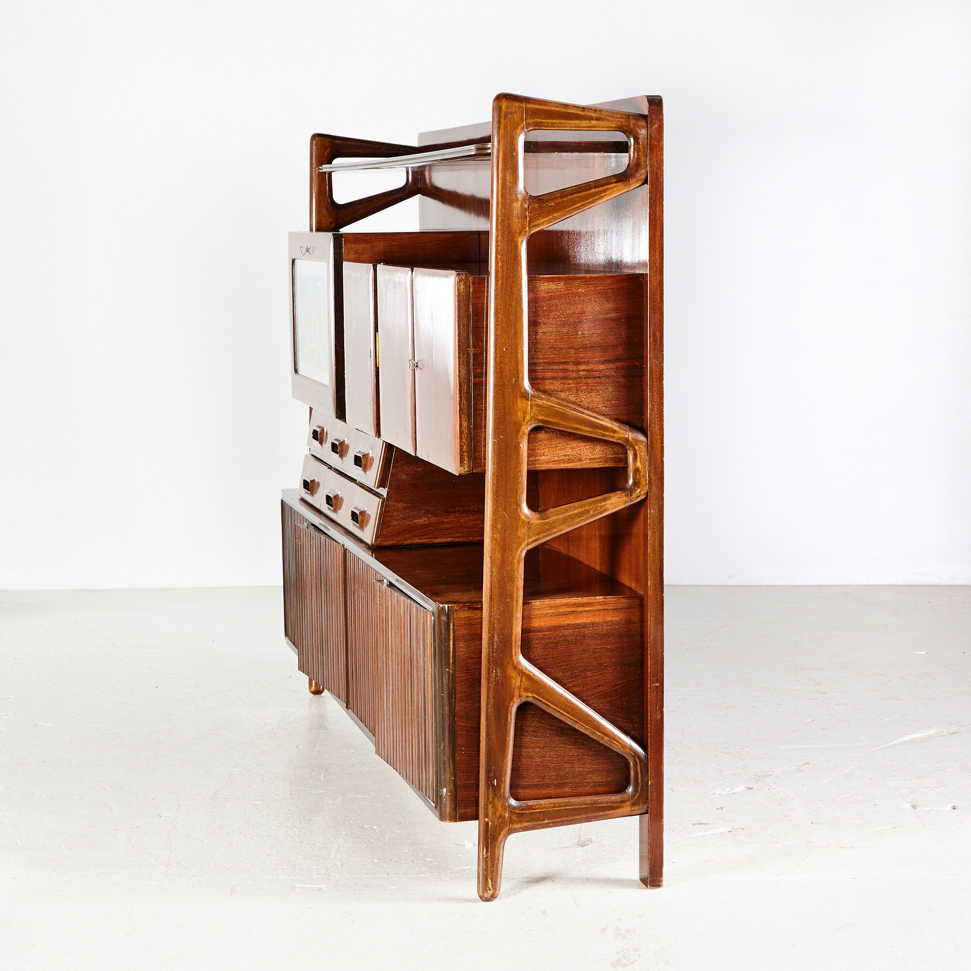 Italian rosewood highboard