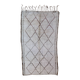 Beni Ourain Moroccan rug white - 300 x 164 cm