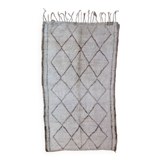 Beni Ourain Moroccan rug white - 300 x 164 cm