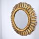 Miroir soleil en bois dorée, mid century, 63cm