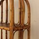 Bookcase in rattan and canning