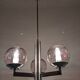 3-light space age chandelier from the 60s-70s