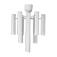 Space age ceiling lamp in white metal by temde, 1970s