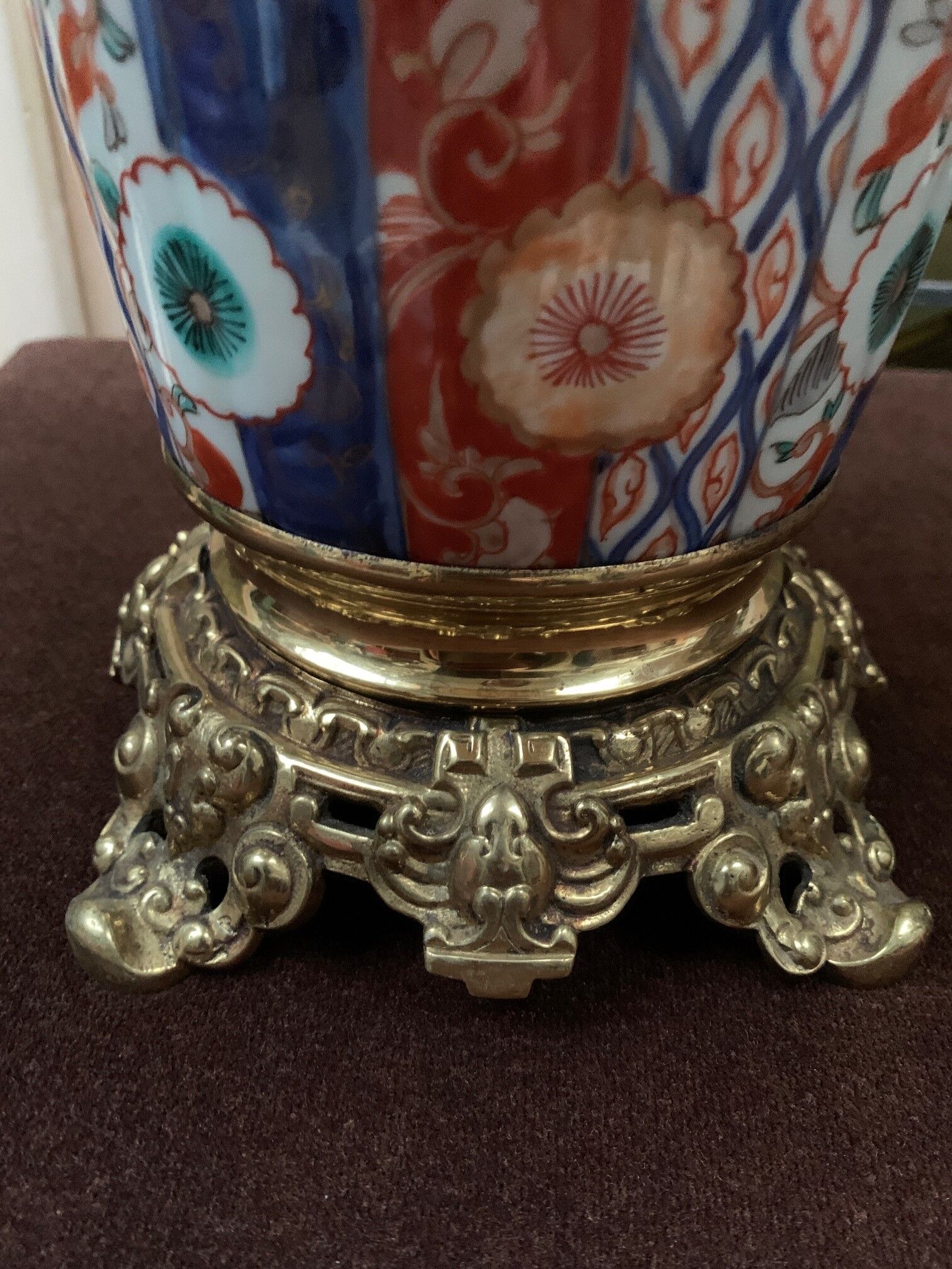 Paire de lampes anciennes Imari.