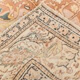 Vintage Cream & Brown Classic Pattern Persian Rug, 193x286Cm