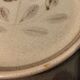 Lot of 6 flat plates in Sarreguemines Jocelyne hand-painted sandstone