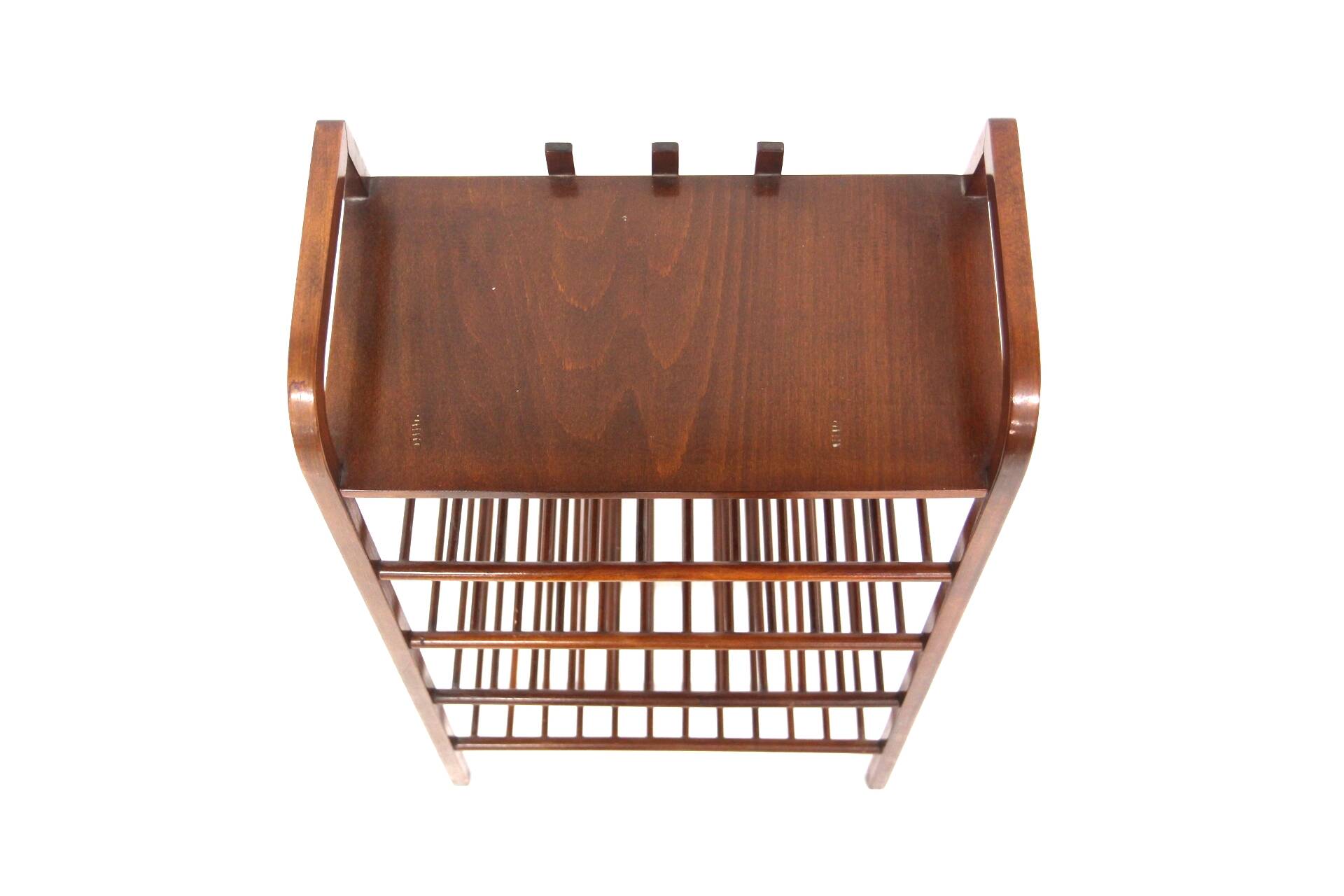 Scandinavian beech magazine rack, Sweden, 1960