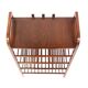 Scandinavian beech magazine rack, Sweden, 1960