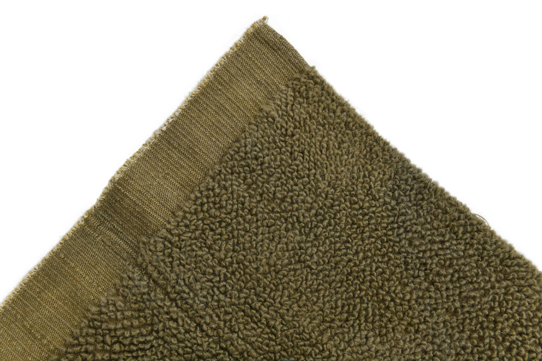 Large Handmade Army Green Kilim Rug, 224x303Cm