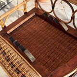 Rattan chaise longue