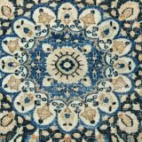 8x11 Rug For Living Room Navy Blue Antique Persian Rug, 260x343Cm