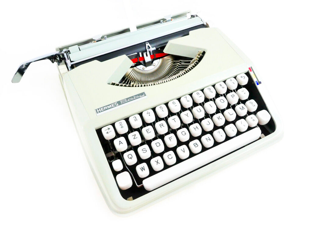 Grey Sage baby hermes typewriter