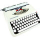 Grey Sage baby hermes typewriter
