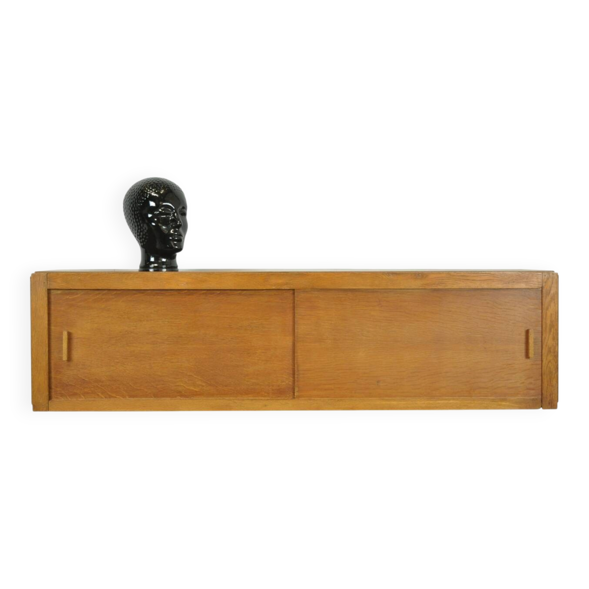 Vintage Mid-century hanging cabinet with sliding doors, 1960s