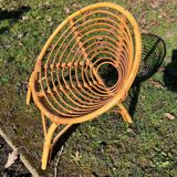 Fauteuil enfant en rotin