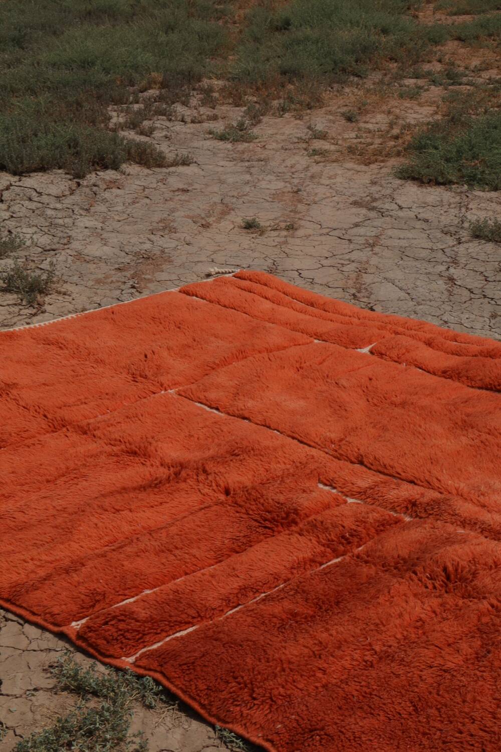 Moroccan Berber rug Mrirt orange terracotta