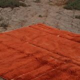 Moroccan Berber rug Mrirt orange terracotta