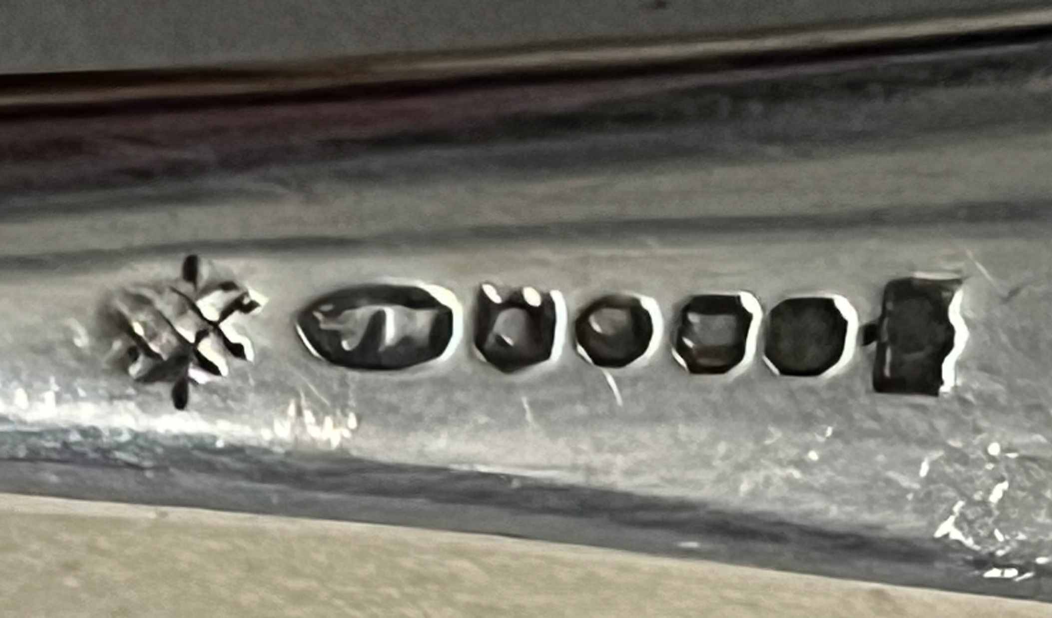 Ice bucket "Cristal de Paris" + spoon with multiple hallmarks