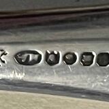 Ice bucket "Cristal de Paris" + spoon with multiple hallmarks