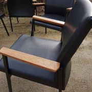 Fauteuils/chaises de conférence au design minimaliste industriel néerlandais du milieu du siècle