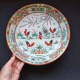 Large soup plate in Macao porcelain (1971), authentic wine piece