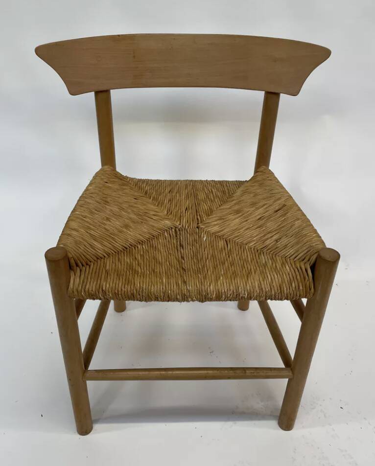 Vintage chair danish design papercord 60s dining chair