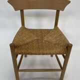 Vintage chair danish design papercord 60s dining chair
